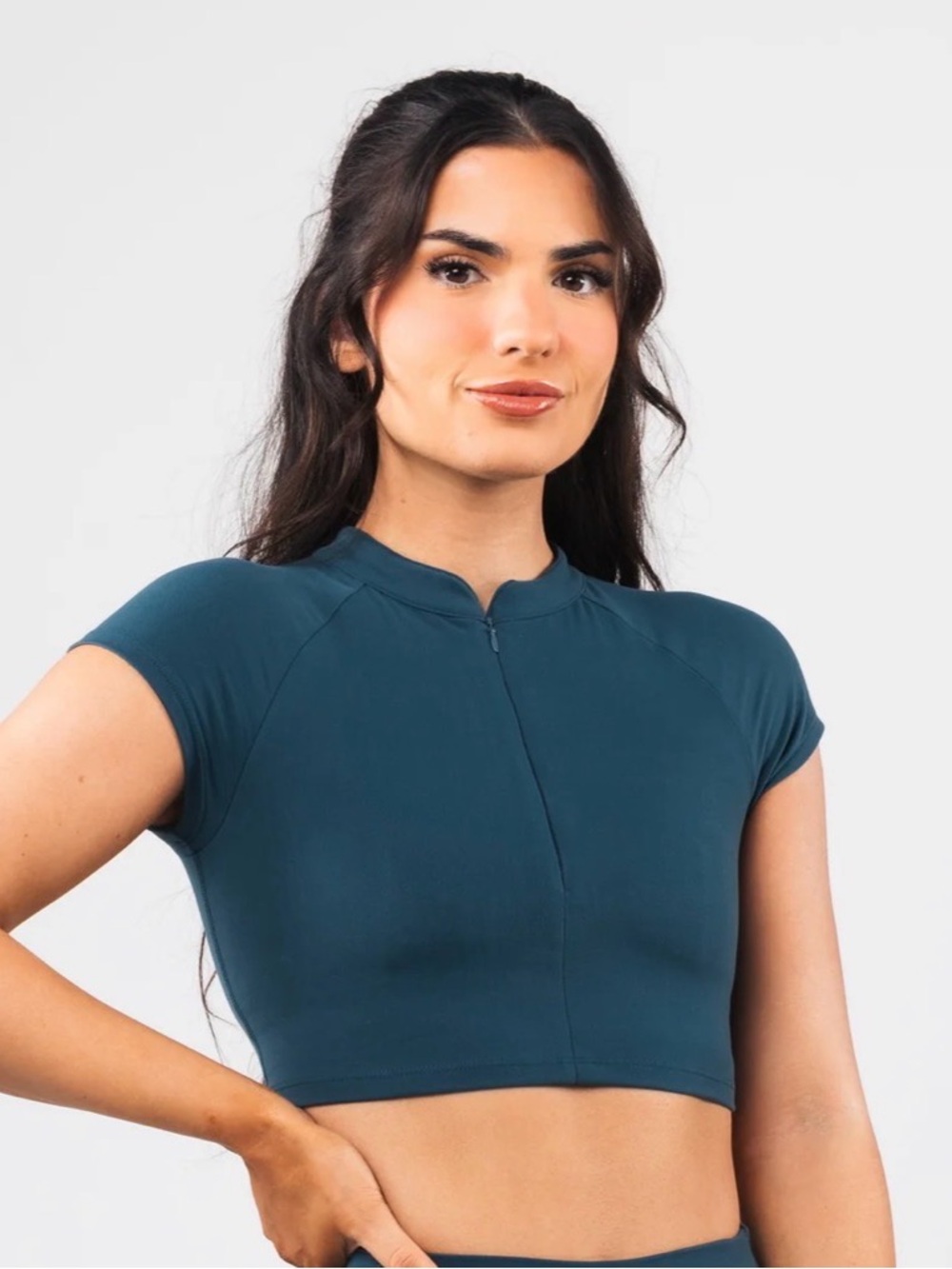 NWT Alphalete Tenacity KDM Zip Bra - Knockout